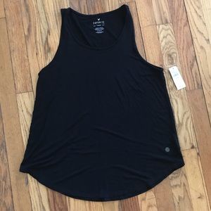 American Eagle Black Favorite Tee Tank